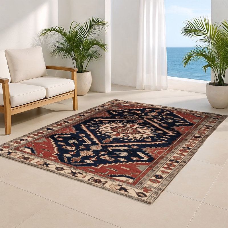 Tapis d'intérieur et d'extérieur brun Persian, Rectangulaire 2 pi x 3 pi