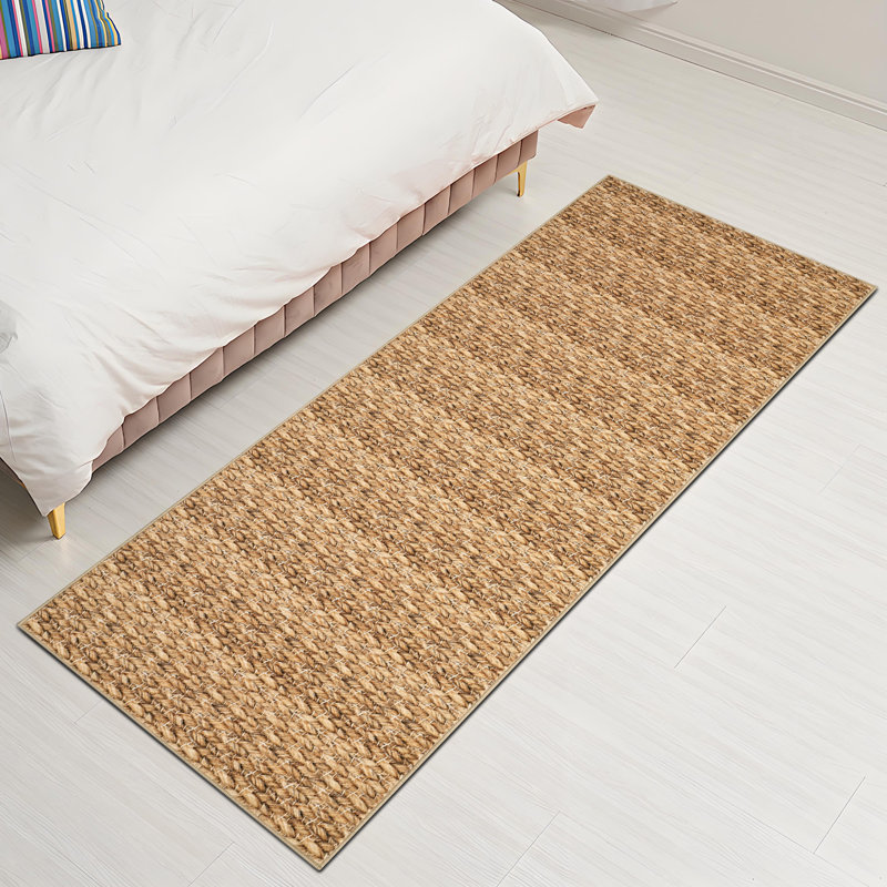 Modern Braided Runner Rug 2x6 Washable Runner Rug for Hallway Non Slip Natural Entryway Runners Soft Indoor Farmhouse Rug Low Pile Kitchen Rug Runner Rustic Laundry Bedside Runner Rug
