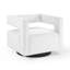 Fauteuil pivotant en velours Booth Performance-2066939161