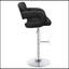 Tabouret de bar réglable noir