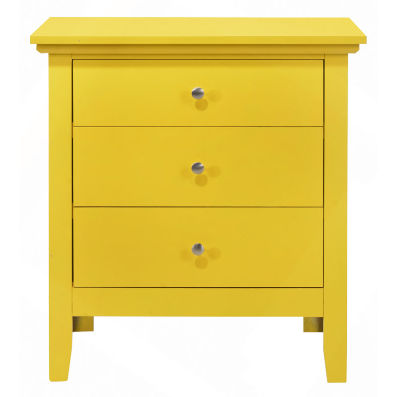 Table de chevet Vibrant Casual, Jaune