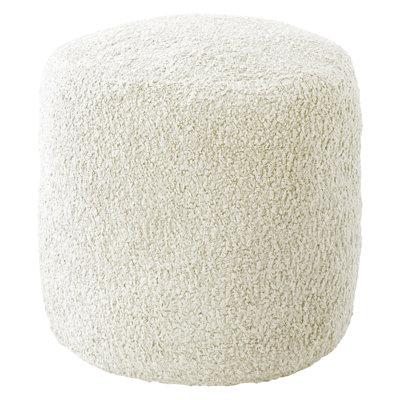 Lochie 20" Wide Round Pouf Ottoman by Latitude Run
