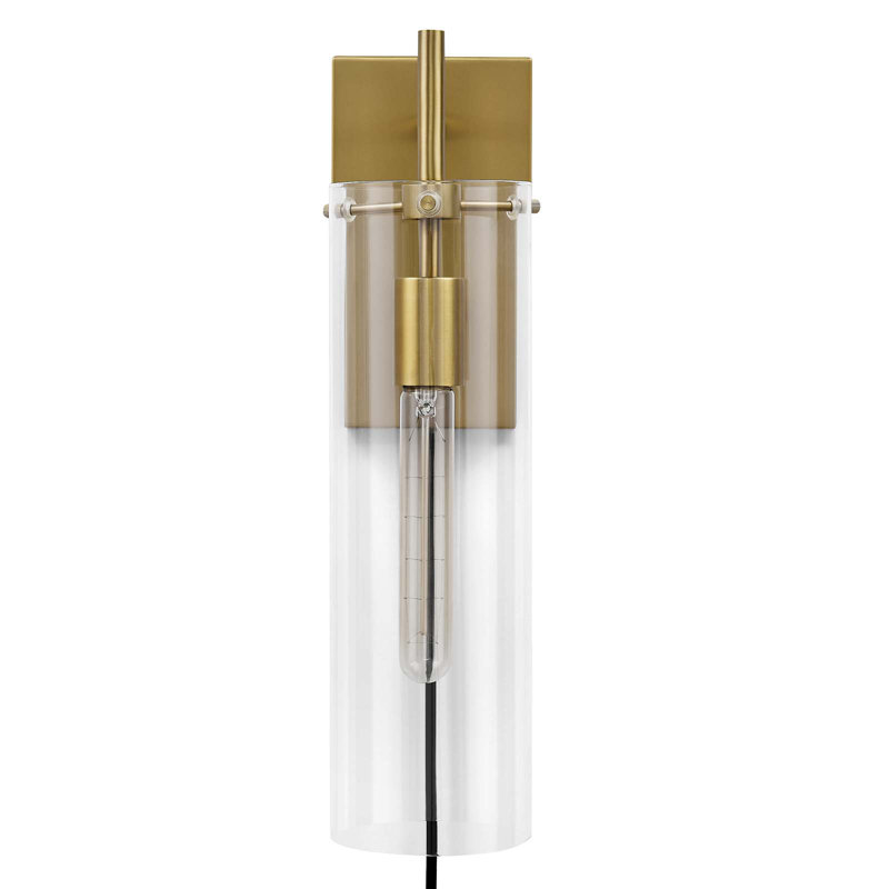 Modway Skylark Wall Sconce, Satin Brass