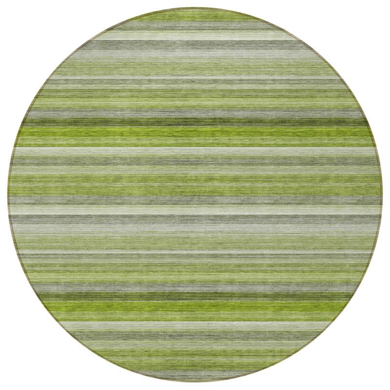 Tapis extérieur rond lavable antidérapant 8 pi