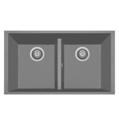 33" L x 18.5" W Double Basin Undermount Quartz Kitchen Sink