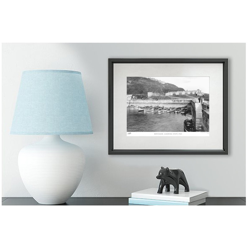 Bovisand, Landing Steps 1925 - Single Picture Frame Print, 45cm H x 60cm W x 2.3cm D