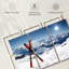 Red Skis Wall Art Multi Piece Canvas Print-92828652