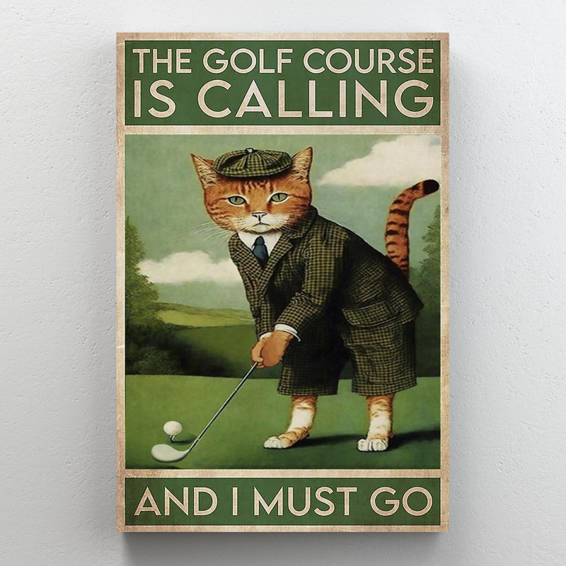 «Attalus The Golf Course Is Calling On», impression, H 36 po x l 24 po x P 1,25 po
