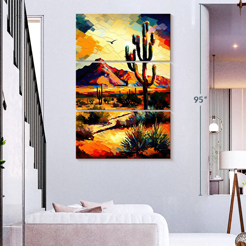 Alvord Sonoran Desert AZ III, H 74 po x l 48 po