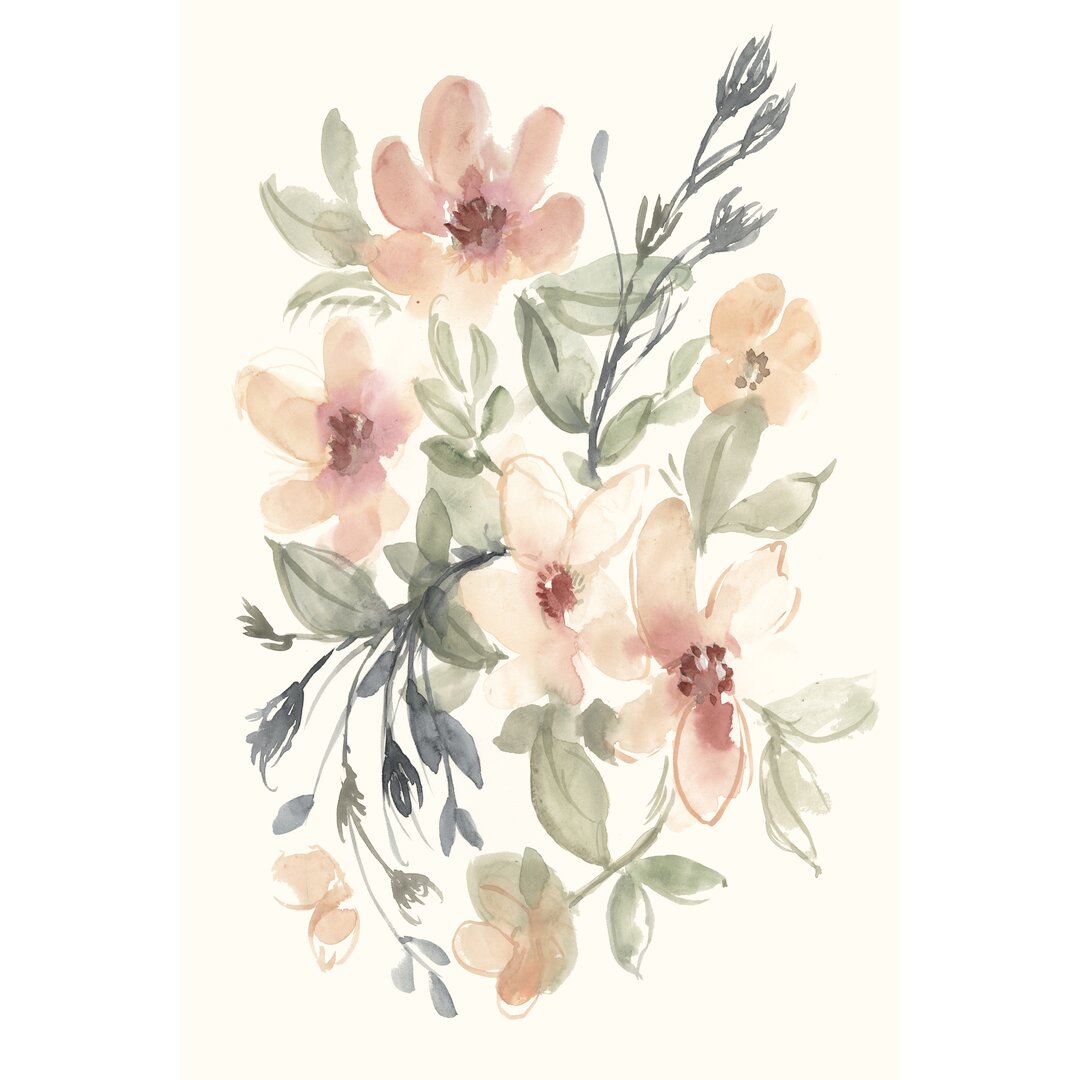 Kunstdruck Peachy Pink Blooms II