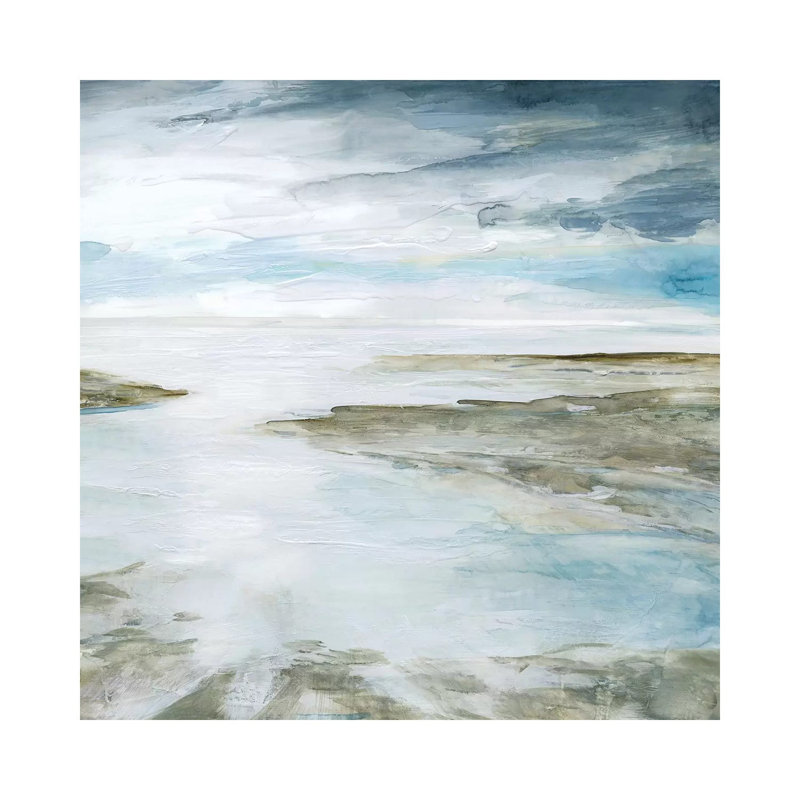 Shimmering Tides 1 Piece Wrapped Canvas Painting, 30.48 cm H x 30.48 cm W