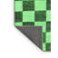 Tapis à carreaux en laine / polyester tissé à la machine en vert / vert foncé-236024958