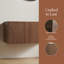 Base de meuble-lavabo simple 30 po fixée au mur seulement