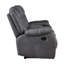Causeuse inclinable double Olaf, similicuir gris foncé, 77 po-109427305