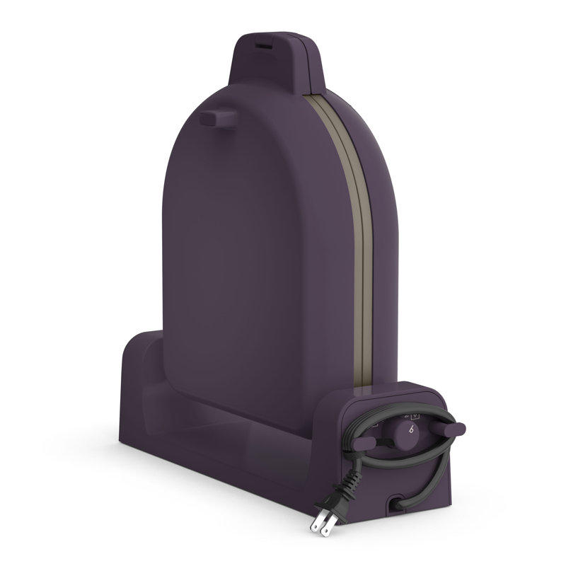 Bella Flip-N-Store Ceramic Waffle Maker, Plum