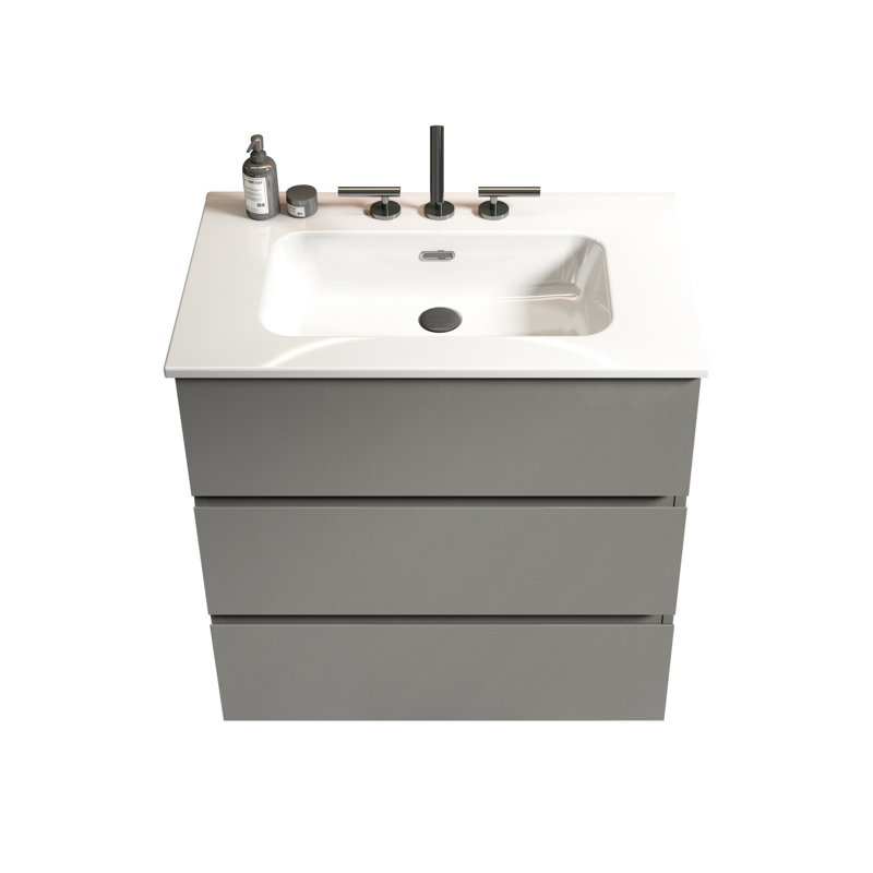 Lavabo de salle de bain 30 po gris, 30", Grey
