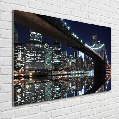 Brooklyn Bridge - No Frame Print on Glass
