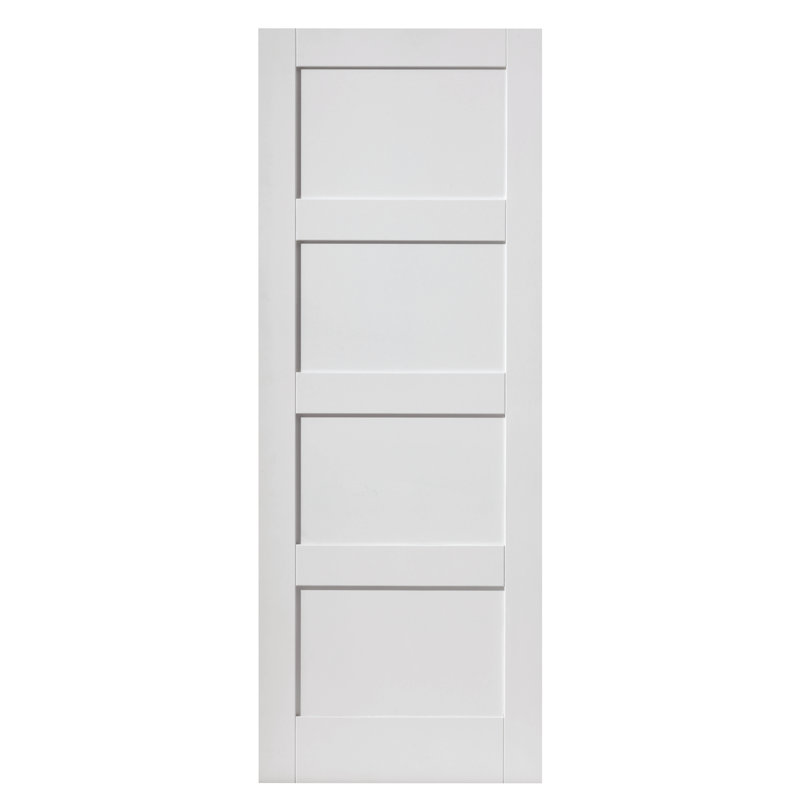 Montserrat Fire Door Primed, 198.1cm H x 83.8cm W x 4.4cm D