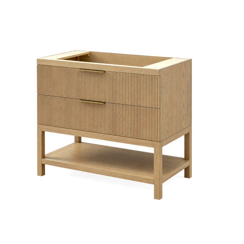Dessus de meuble-lavabo en chêne miel et l 36 po x 22 po Bristowe, Chêne miel, 36, Silver Marin