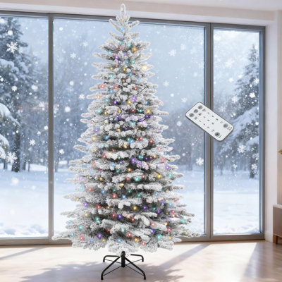 6.5Ft Snow Flocked Christmas Tree