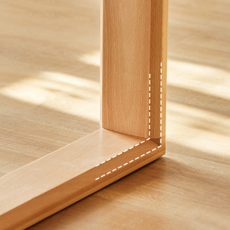 Table de salle à manger Burlywood, H 29,53 po x L 55,12 po x l 31,5 po