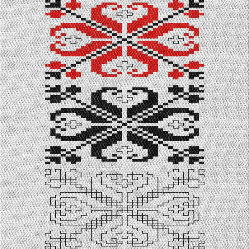 Damask Indoor Rug, Square 3'