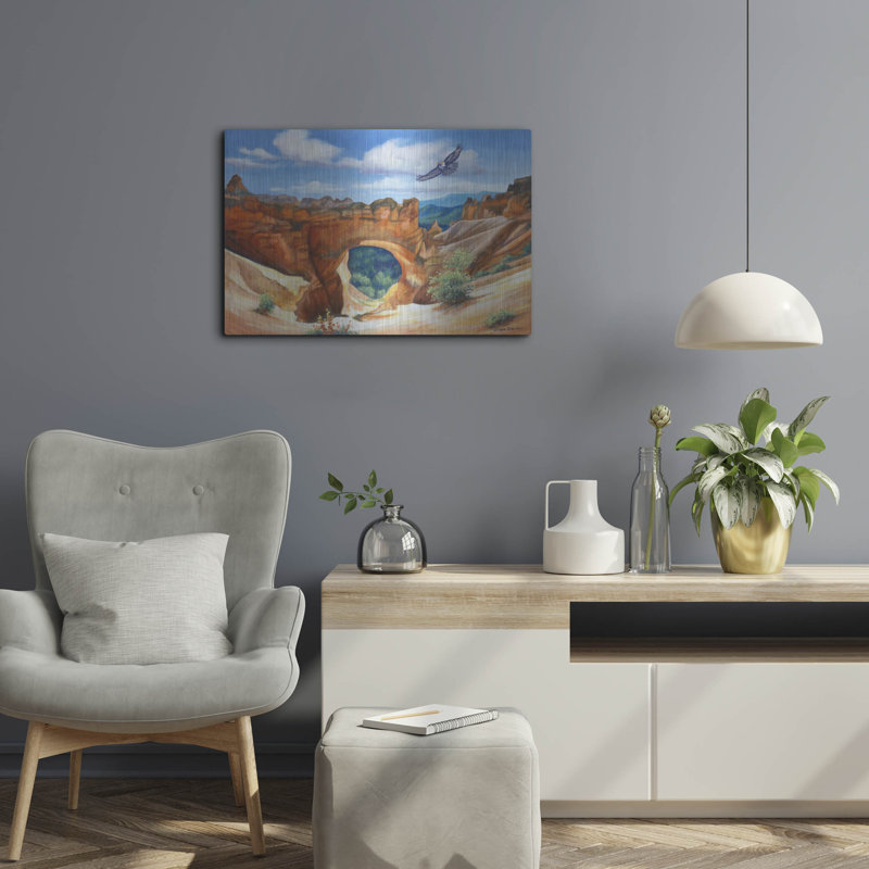 «Hawk Over Bryce Canyon» par John Zaccheo, H 16 po x l 24 po