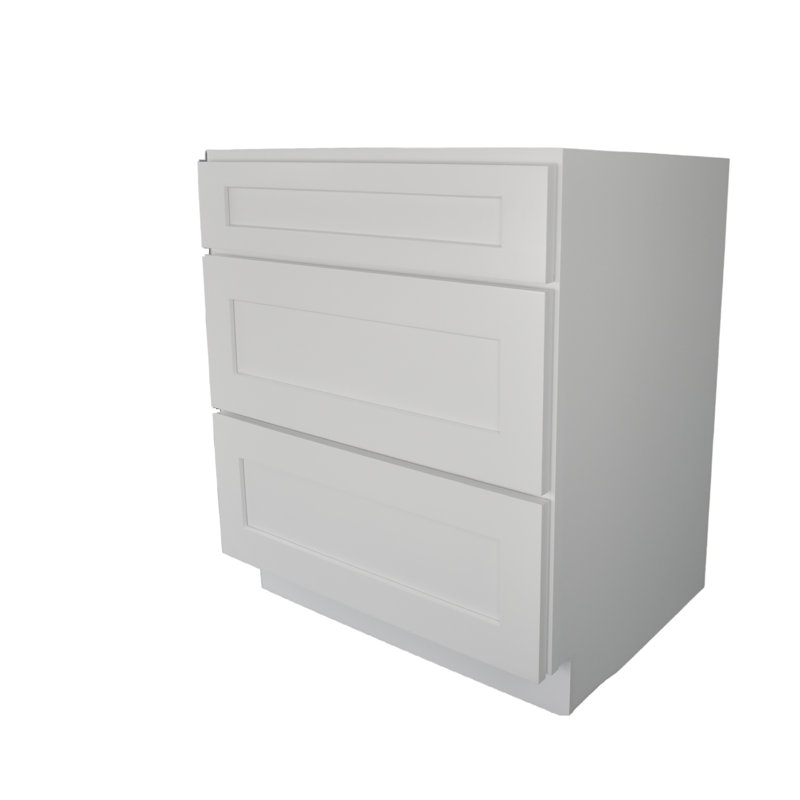 Armoire de base à 21 tiroirs de style Shaker, H 34,5 po x l 12 po x P 25 po