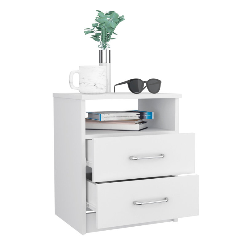 Adriyanna 40.7cm W Manufactured Wood Bedside Table