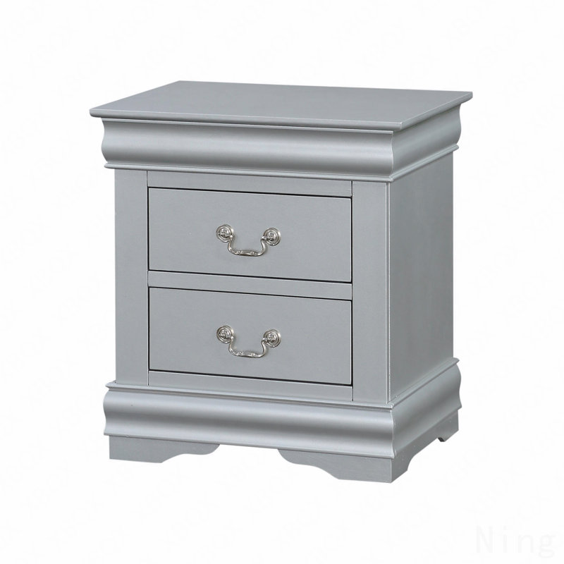 Platinum Finish Nightstand