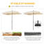 Ahviana 198cm Tilt Market Parasol-1505227743