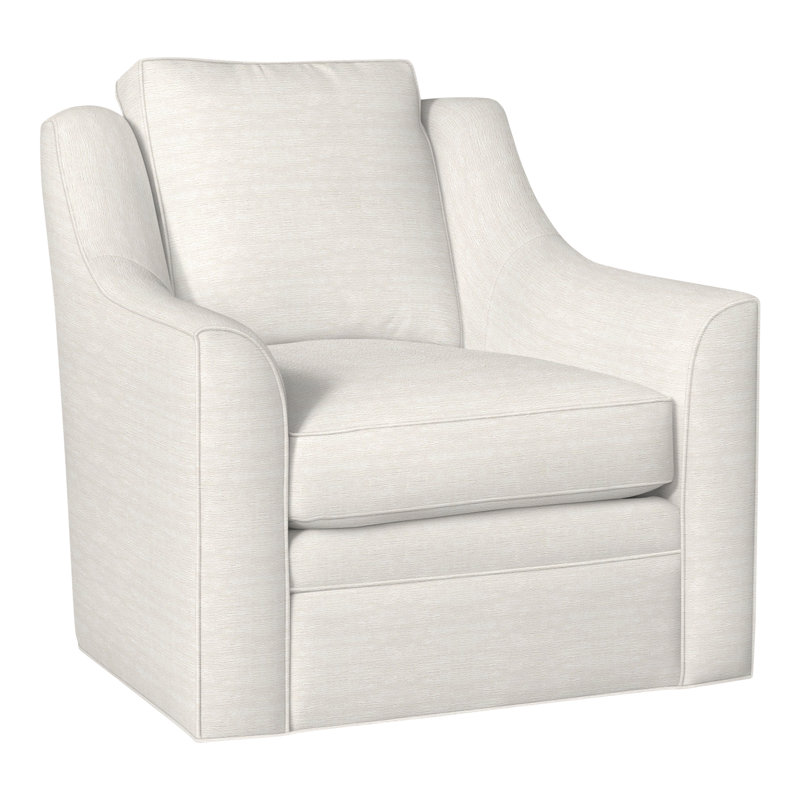 Fauteuil pivotant American Bungalow Nicholas, Parchemin Nadia