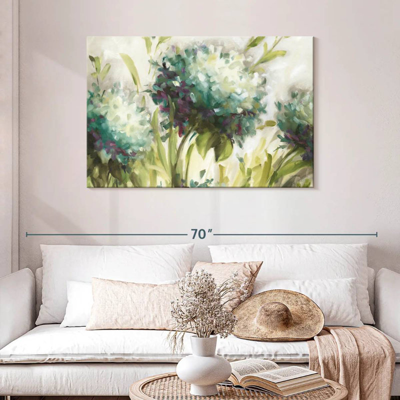 Harnek Hydrangea Field II, 30" H x 45" W