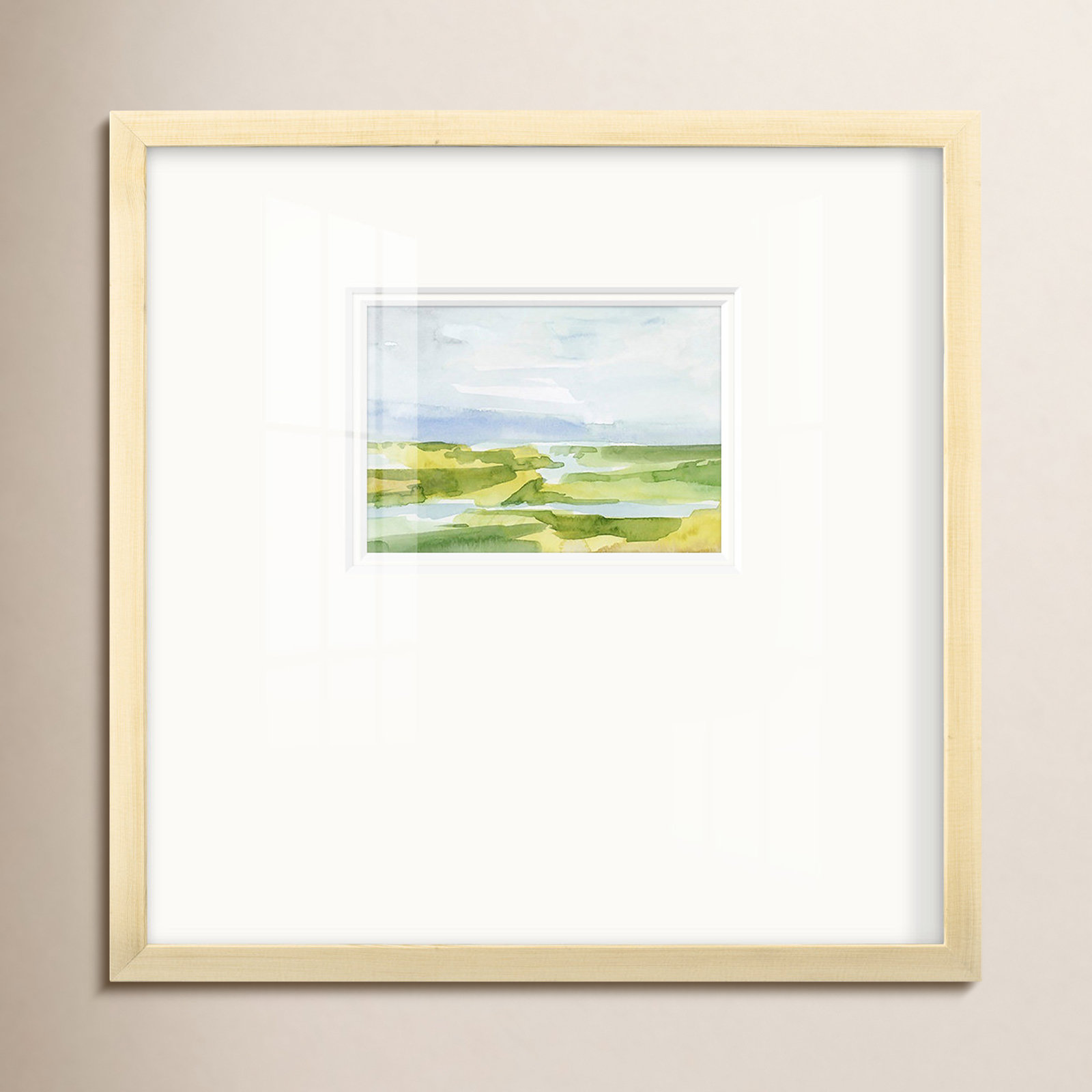 Enos "Watery Lowlands III" Print, 21" H x 21" W x 1.25" D
