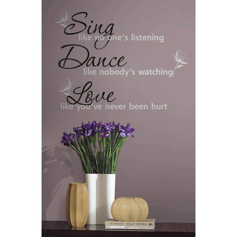 Text & Numbers Non-Wall Damaging Wall Decal