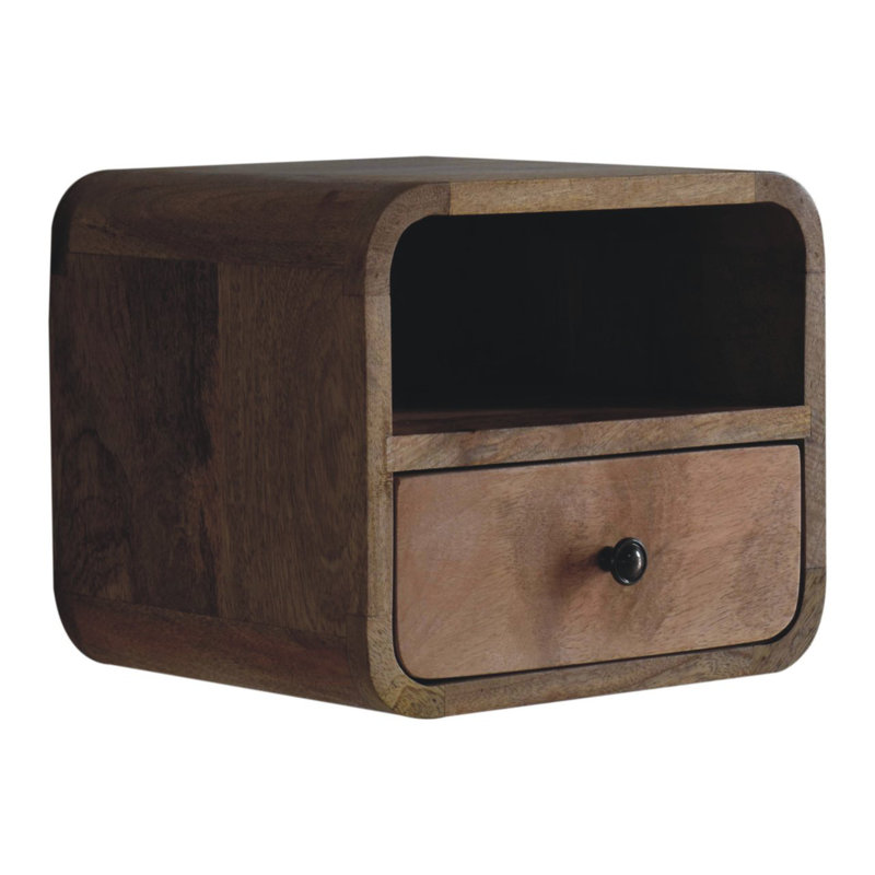 30cm W Solid Wood Bedside Table