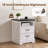 Farmhouse Nightstand, Bedside Table with Charging Station-1208019155-1235600462