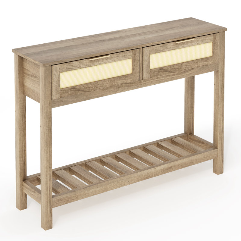 45.3'' Console Table, Natural Wood