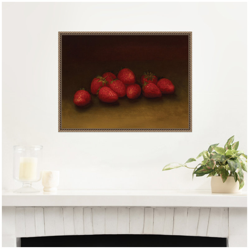 «Strawberries no date George Henry Hall» par Nostalgia Prints, reproduction d'art sur toile encadrée