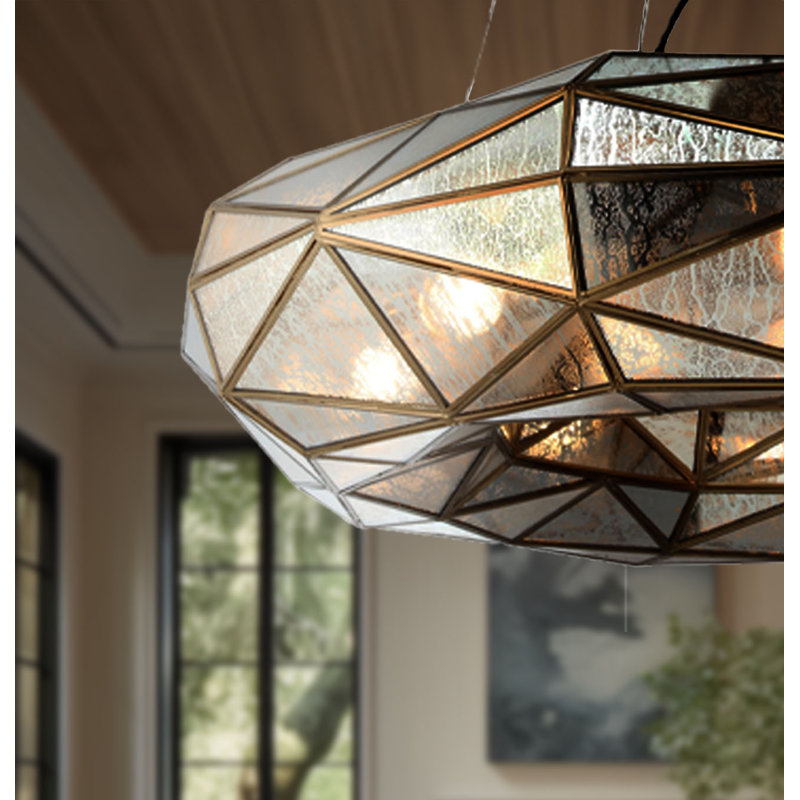 Lustre 8 lumières Metropolitan Geo-Gem