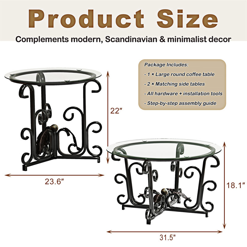 Ensemble de tables basses