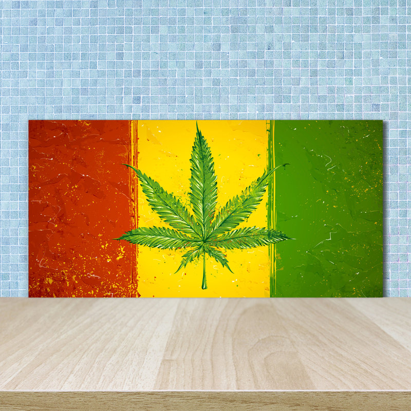 50cm W x 100cm L Glass Peel and Stick Panel