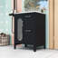Meuble-lavabo simple en bois autoportant avec lavabo en céramique, porte en verre Moru et tablette réglable-1619265069