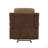Plush Comfort Chair Microfiber Upholstered Solid Wood Frame Living Room Furniture 1Pc Glider Reclining Chair Plush Arms Tufted Details