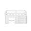 Lit mezzanine simple avec armoire et tablette-2088649930