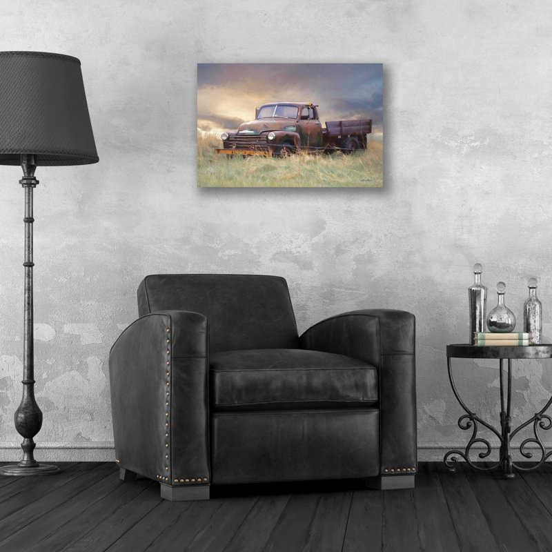 Rusty Chevy - impression sans cadre, H 16 po x l 24 po x P 0,2 po