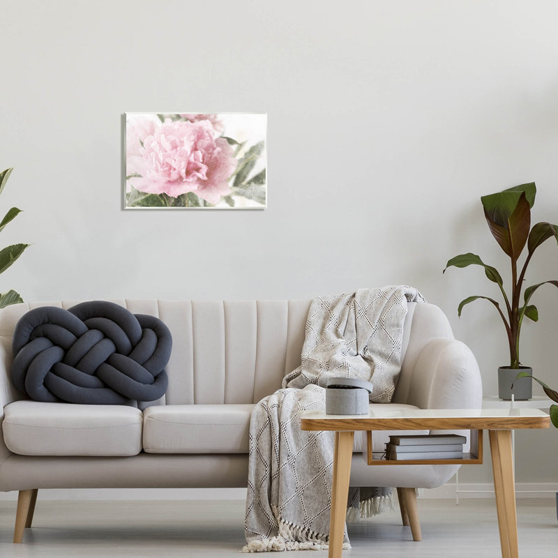 Doux œillets roses, art giclée par Lil 'Rue, H 13 po x l 19 po x P 0,5 po, Plaque murale