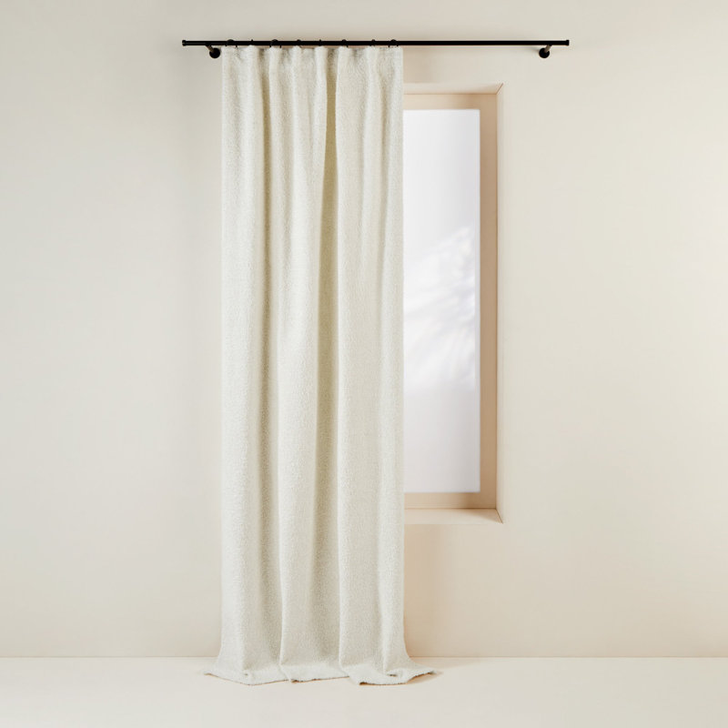 Room Darkening Curtain Single Panel, Width 136 x Drop 350cm