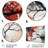 Red Black Captivating Liquid Ink - Modern Geometric Metal Wall Decor-1487926444
