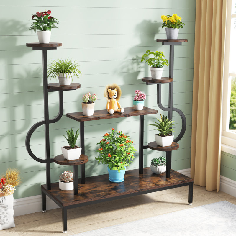 Support pour plante Sheneza, Brun